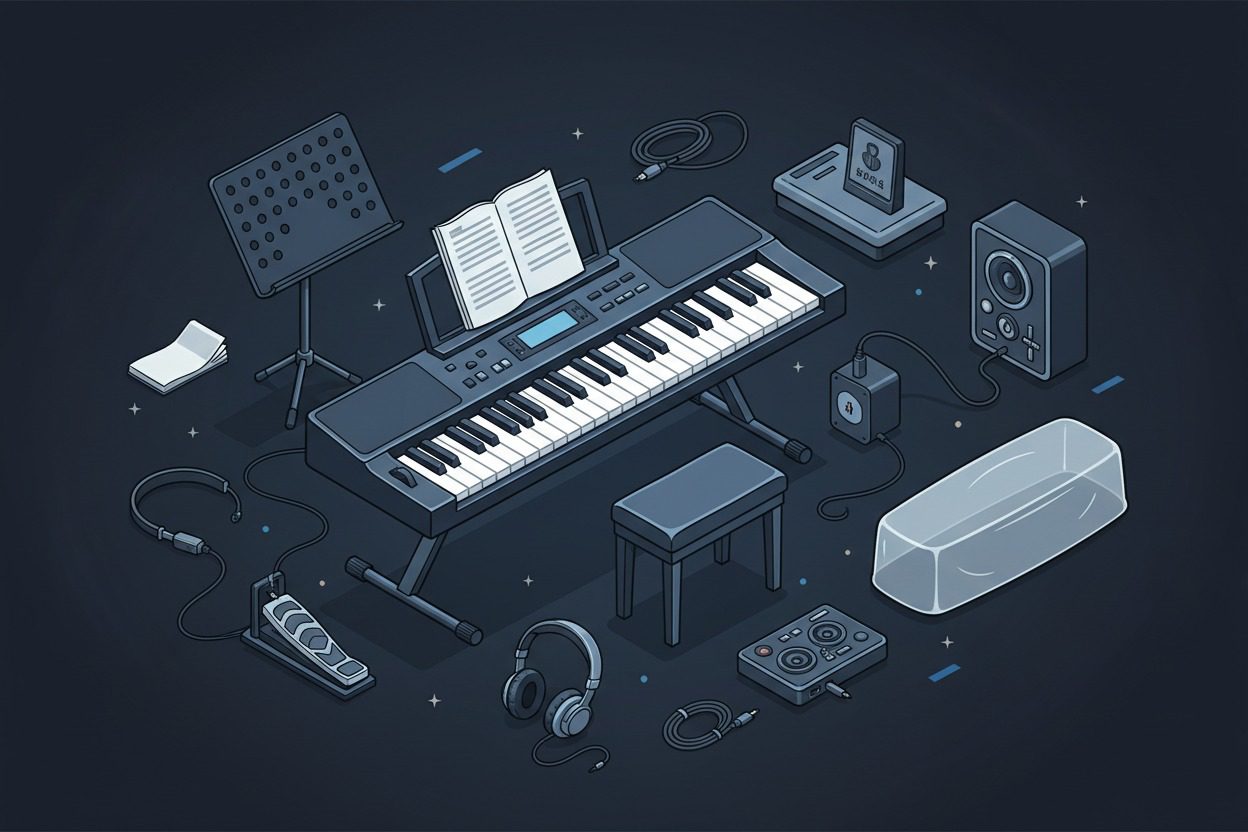 Acessórios para teclados.
